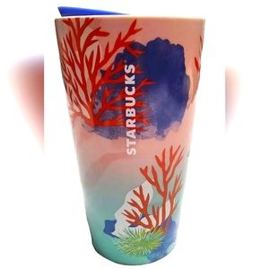 NEW, Starbucks 2021 Hawaii Collection Coral Reef Ocean Sea 12 oz Ceramic Tumbler